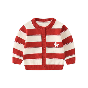 
Baby sweater knitted sweater gauze baby thread coat autumn new boy cardigan top children base shirt