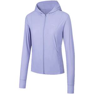 
Anta Juejue Purple 3rd Generation UPF100+ Loose Sunscreen Clothes Women's Summer UV Anti-Ice Silk Hooded Jacket