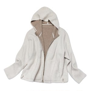 
Naninuo/Naninuo double-sided cashmere zipper short jacket thickened simple and versatile NXWT23081