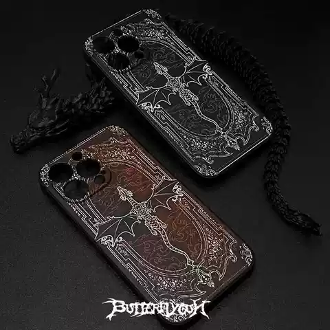 Butterflygun Dark  Gothic DRAGON Custom Made Handmade Phone Cases Covers – iPhone, Galaxy, Xiaomi