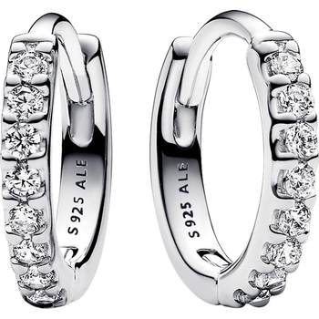 Pandora 925 silver niche earrings shine simple
