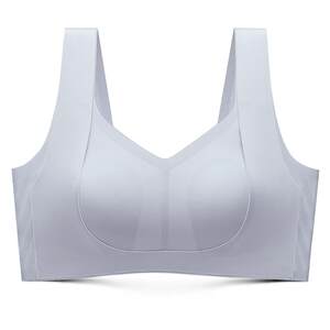
Runwei Lifting Bra Women's Summer Thin Large Breast Revealing Small Liquid Foundation Seamless Push-up Breast Reduction Anti-Sagging Bra