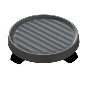 
Mobile flower pot tray pulley base round flower tray bottom support plastic thick pulley pot roller lift high breathable