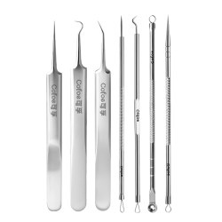 Corfu cell clip high-precision professional medical blackhead clip ultra-fine set beauty salon special tweezers acne needle