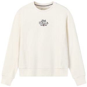 
FILA official women's pullover sweatshirt 2026 spring new casual daily comfortable knitted long-sleeved top