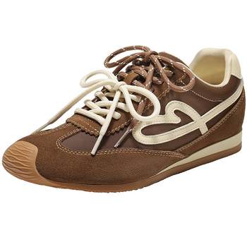 
Dong Xuan's same style Belle women's shoes, retro Liuxin candy tilted head moral training Forrest Gump shoes plus velvet high-top casual cotton shoes pre-