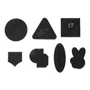 
Self-adhesive black patch patches for down jacket holes, traceless repair patch patch, high-end clothes and trousers embroidered patch patch