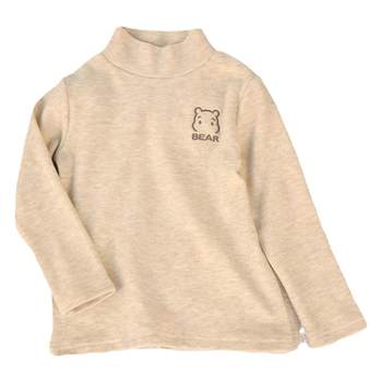 Children's base shirt, half turtle neck long sleeve T-shirt