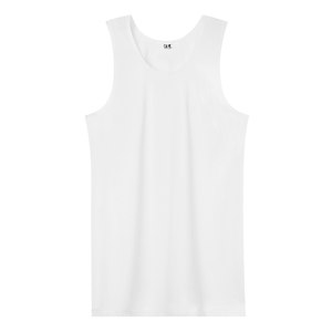 
Light tie genuine 120 tulle thin pure cotton old man vest loose sleeveless men's base middle-aged and elderly white sweatshirt