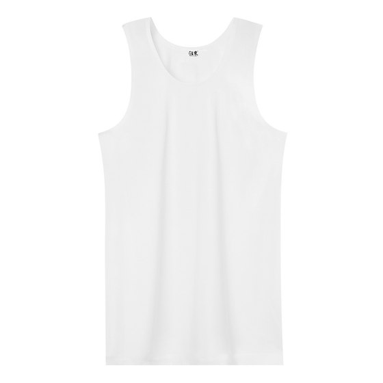 
Light tie genuine 120 tulle thin pure cotton old man vest loose sleeveless men's base middle-aged and elderly white sweatshirt
