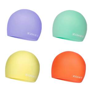 Zhuke swimming cap women's waterproof hair care ear care zoke men's training long hair without slitting head children's swimming cap

