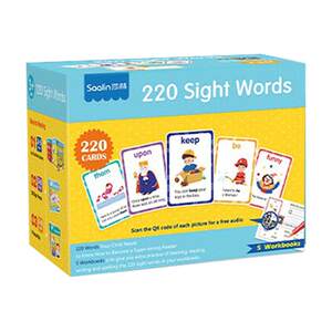 Saalin Salin English Enlightenment 220 High -frequency words flash card English Early Teaching Sight Word
