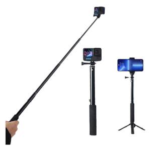 
Applicable to GoPro13/12/11 Sports Camera Selfie Stick DJI action5pro/4/3 Extension Pole Mobile SLR Vlog Photography Live Tripod Mobile Clip Stand Accessories
