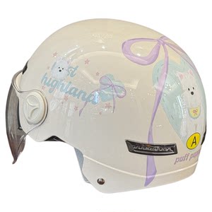 Electric car helmet hard helmet motorcycle half helmet double lens 3c certified summer adult sun protection for men and women