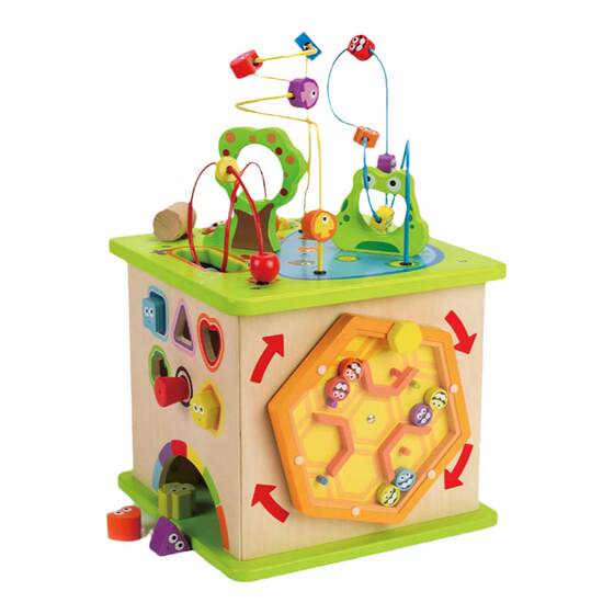
Hape Happy Farm Game Box Forest Animal Beads Multifunctional Game Box Hexahedral Children's Toy Gift