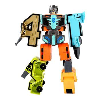 Digital boy puzzle deformation robot gift children
