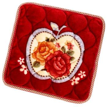 Plush winter warm sofa dining chair square stool cushion