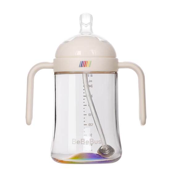 BeBeBus Rainbow Drinking Cup Duck Bite Cup Baby Baby Streamer Water Cup Anti-choking Bottle