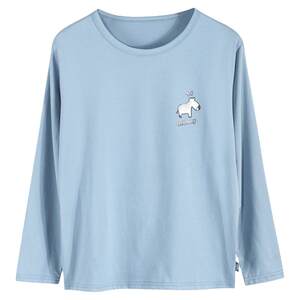 
Fat boy autumn clothes single piece top thin cotton sweater loose medium-sized boy bottom shirt wear long-sleeved T-shirt