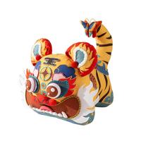 Aka Hand Embroidery DIY Material Bag - Three-Dimensional Fabric Doll Tiger Decoration Kit For Self-Embroidery - Holiday Auspicious Gift