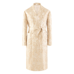 
[Paisley cashew pattern] CULTUM retro nightgown bathrobe bathrobe morning robe smoking home clothes pajamas men