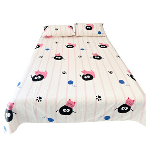 100%whole cotton soft bed single single piece Single small fresh floral pure cotton diagonal double person can be customized by single spring and summer