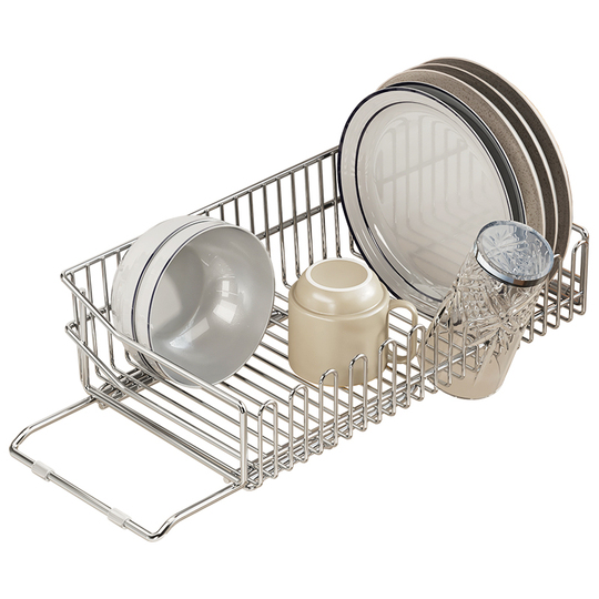 Ovente Set di 3 colini da cucina in acciaio inox di alta qualità, lavabili in lavastoviglie da 1,5, 3 e 5 litri, scolapiatti in metallo con manico per pasta, frutta, tagliatelle, preparazione