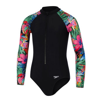 Speedo/Spear Tao Girls Long Sleeve Conjusational Swimsuit
