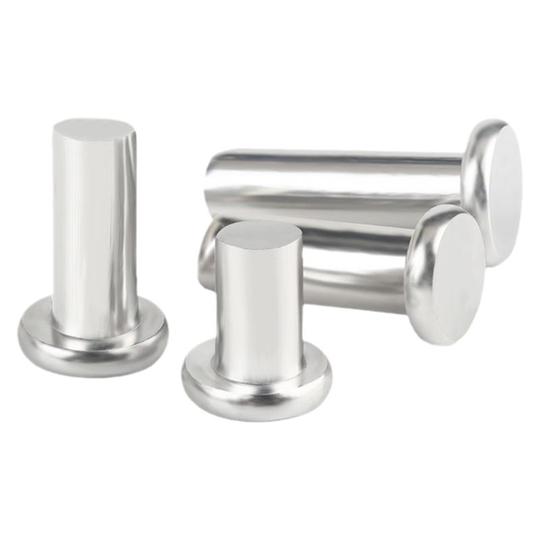 304 Edelstahl, flacher Rundkopf, halbhohl, Nieten mit großem Flachkopf, Hohlniete M3*20