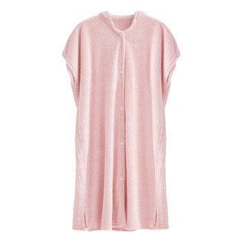 Sanli bathrobe women's hooded design can dry hair and absorb water