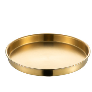 
Korean stainless steel disc plate commercial gold flat bottom tray thickened cold skin gong gong gong noodles steamed dish dish dish dish