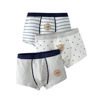 Inbolun children's underwear pure cotton boys boxer briefs