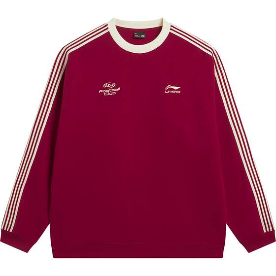 
Li Ning fan style sweatshirt for women spring 2026 new thin long-sleeved couple round neck top men's knitted sportswear