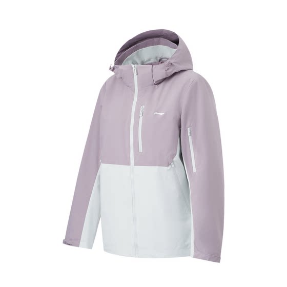 Li Ning sports trench coat Women in autumn and winter, three -in -one shake velvet can remove windproof, warm and loose jacket jacket