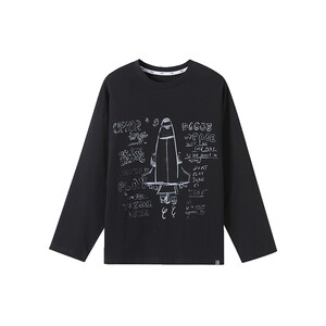 
[Hand-painted Imaginationist] Piggy Tony Men's Fat Boy Long-sleeved T-shirt Medium and Large Children's Cotton Plus Fat Increase 7A Antibacterial