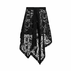 
2025 Summer New Irregular Retro Hem Lace Skirt Women's Slimming Versatile Covering Flesh Showing Slimming Butt Curtain