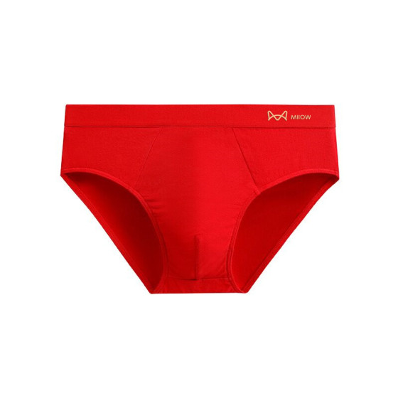 Catman men's underwear, big red pure cotton antibacterial crotch briefs, boys' sports breathable shorts