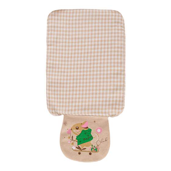 
Baby sweat-absorbing towel pure cotton gauze cartoon sweat towel children's large size 100% pure cotton kindergarten printing name sweat towel