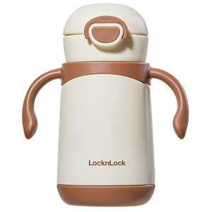 Lock Lock Children's Thermal Cup Baby Water Cup Learning Cup Special Bottle and Stipe Cup for Baby Over One Year Old
