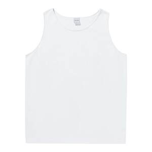 
Jungle Tiger Summer Street Trendy Pure Cotton White Vest Sporty and Versatile 250g Heavy Men's and Women's Sleeveless T-shirt