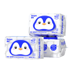 
Deyou Pure Water Wet Toilet Paper 80 Pumps Special for Pregnant Women and Infants 0 Add Toilet Wet Tissues for Wiping Private Parts Affordable Pack