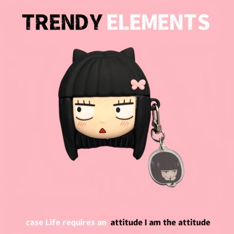 Kimi ni Todoke Kuronuma Sawako 3D Airpods Pro | Cute Anime Keychain AirPods Case