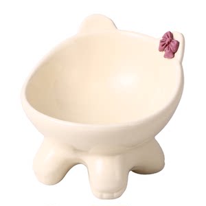 Cat bowl ceramic cat rice bowl water bowl slant mouth cat food pet bowl dog bowl food bowl cat basin cute special