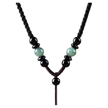 Hand-woven Hetian Jade Necklace Rope Jade Pendant Hanging Rope