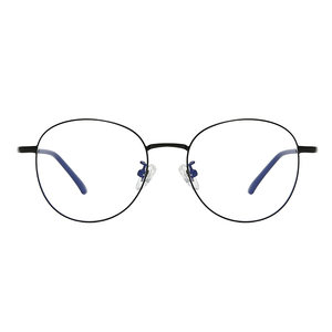
Ultra-light black round-frame myopia glasses for men, which can be equipped with prescription anti-blue light eye frames for women without makeup and color-changing lenses