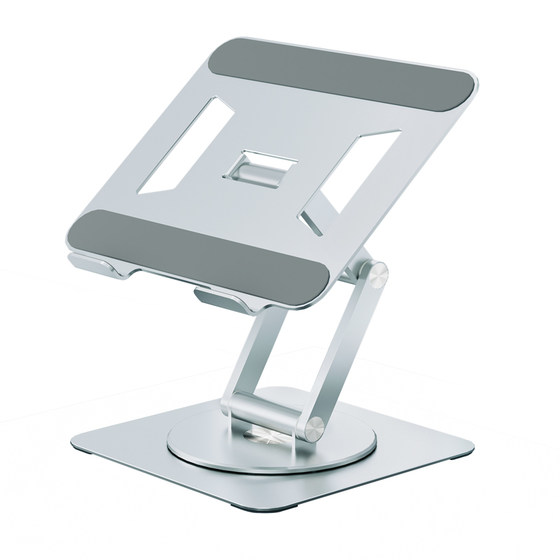
Laptop stand three-layer heightened desktop aluminum alloy liftable rotary support frame large size with USB dock rack hanging cooling bracket seating stand dual-purpose 17-inch MAC