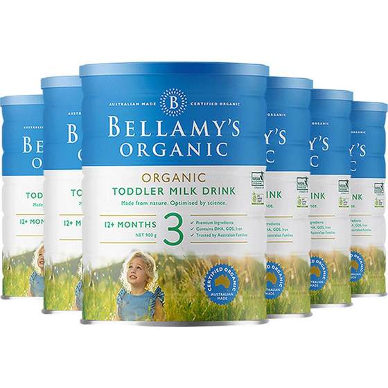 [Self-operated] Bellamy Classic 2.0 version HMO Organic Children's Formula Milk Powder 3-Stage 800g*6 Cans