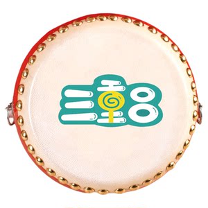 
Sheepskin drum 5 inch zodiac ox leather drum children's toy drum small drum 6 inch waist drum bronze drum kindergarten percussion instrument
