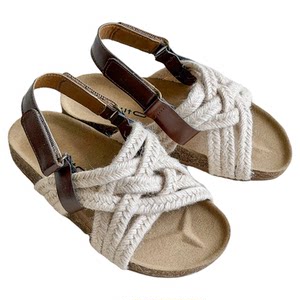 
Big Ear Elephant Girls Braided Sandals 2026 Summer New Style Baoer Casual Resort Style Anti-Slip Shoes