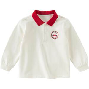 
David Bella boys long-sleeved T-shirt children's spring POLO shirt 2026 new baby boy fashionable bottoming top